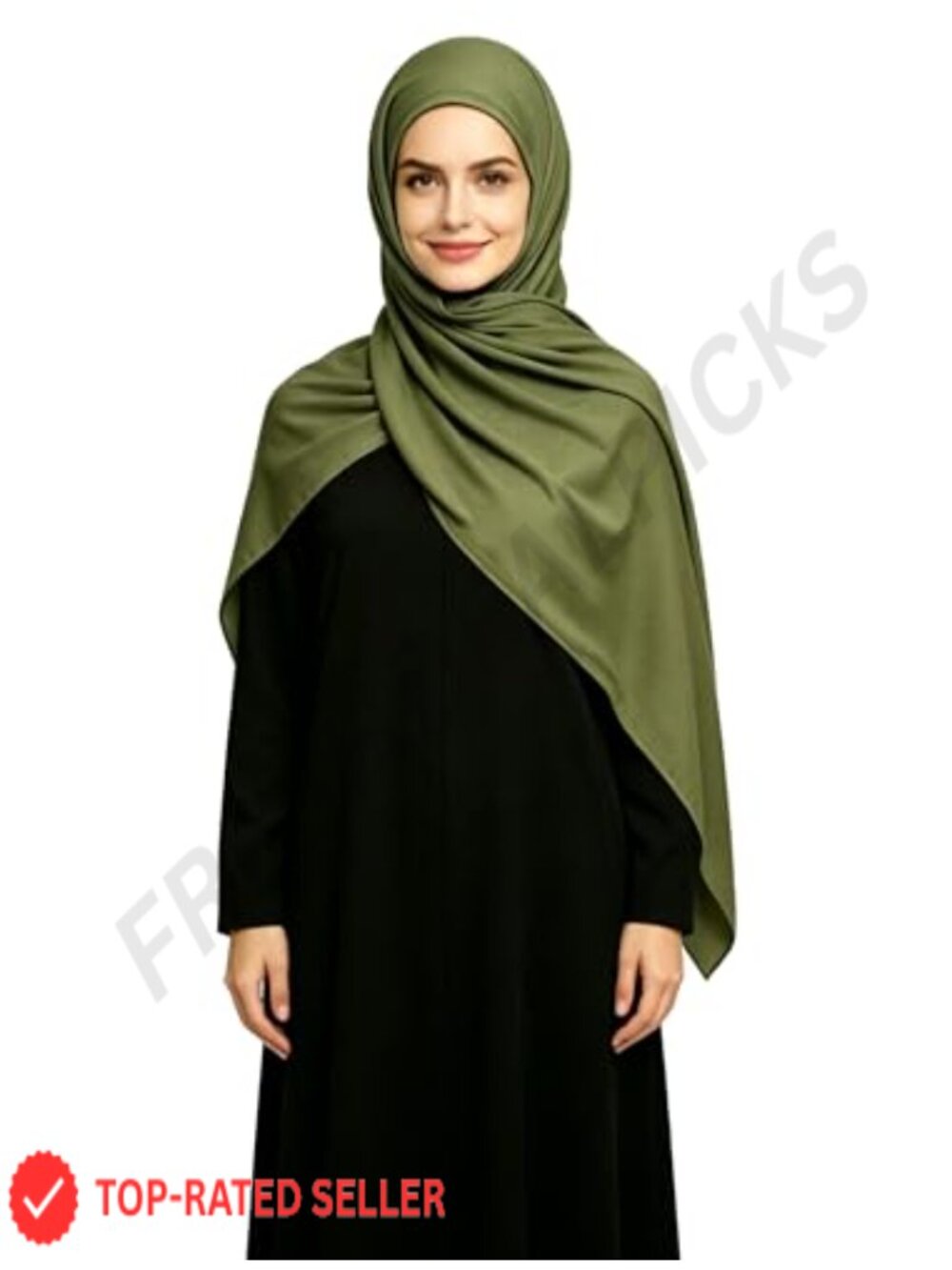 Non-See-Through Premium Jersey Maxi Hijab Head Scarf Wrap for Muslim Women